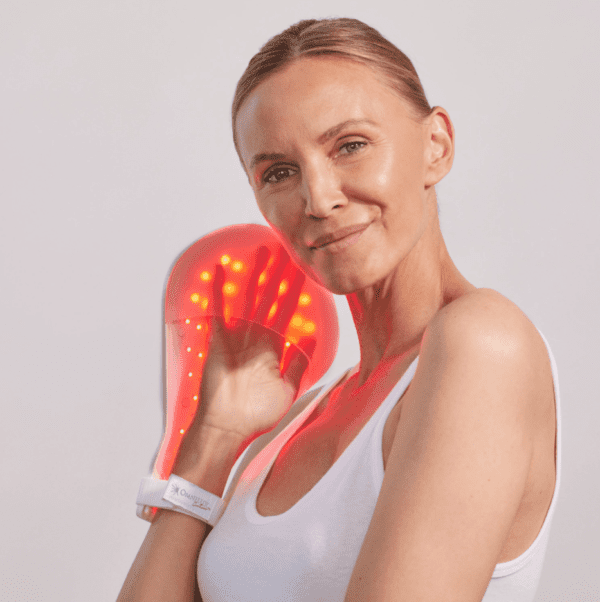 Omnilux Contour Glove - product usage