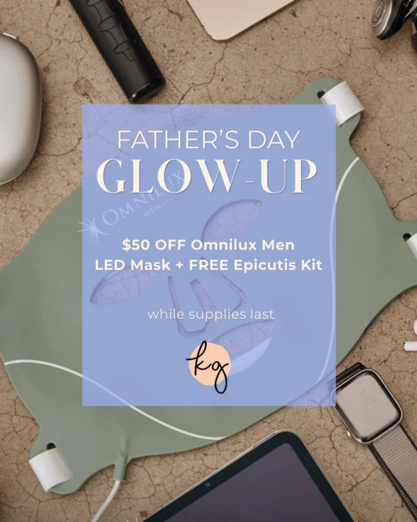 50 OFF Omnilux Men LED Mask FREE Epicutis Kit