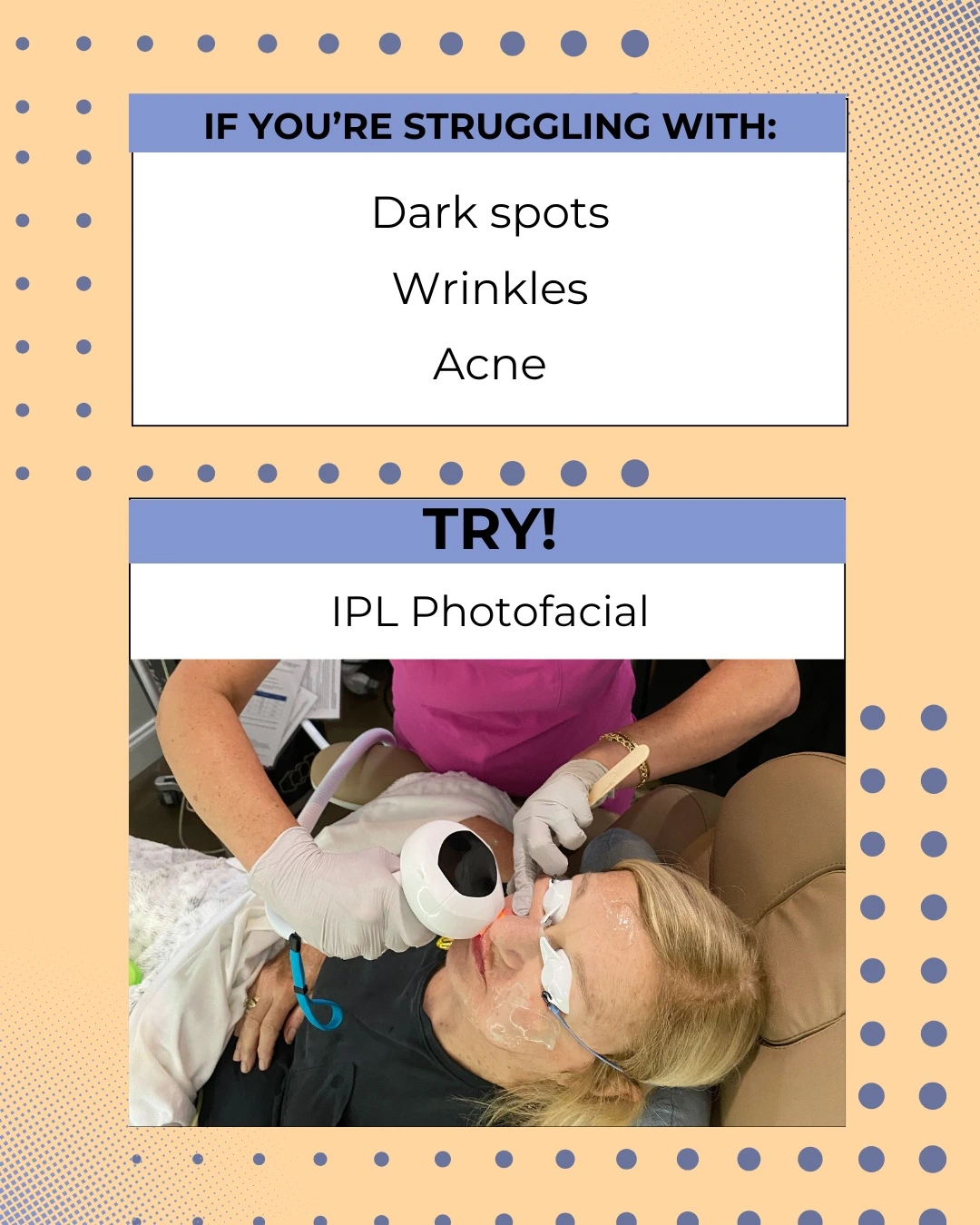 IPL is intense pulsed light that targets such a wide range of skin problems in so many different areas